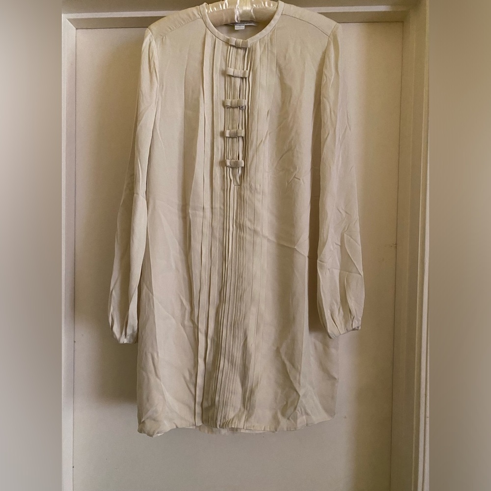 DVF long sleeve mini dress
